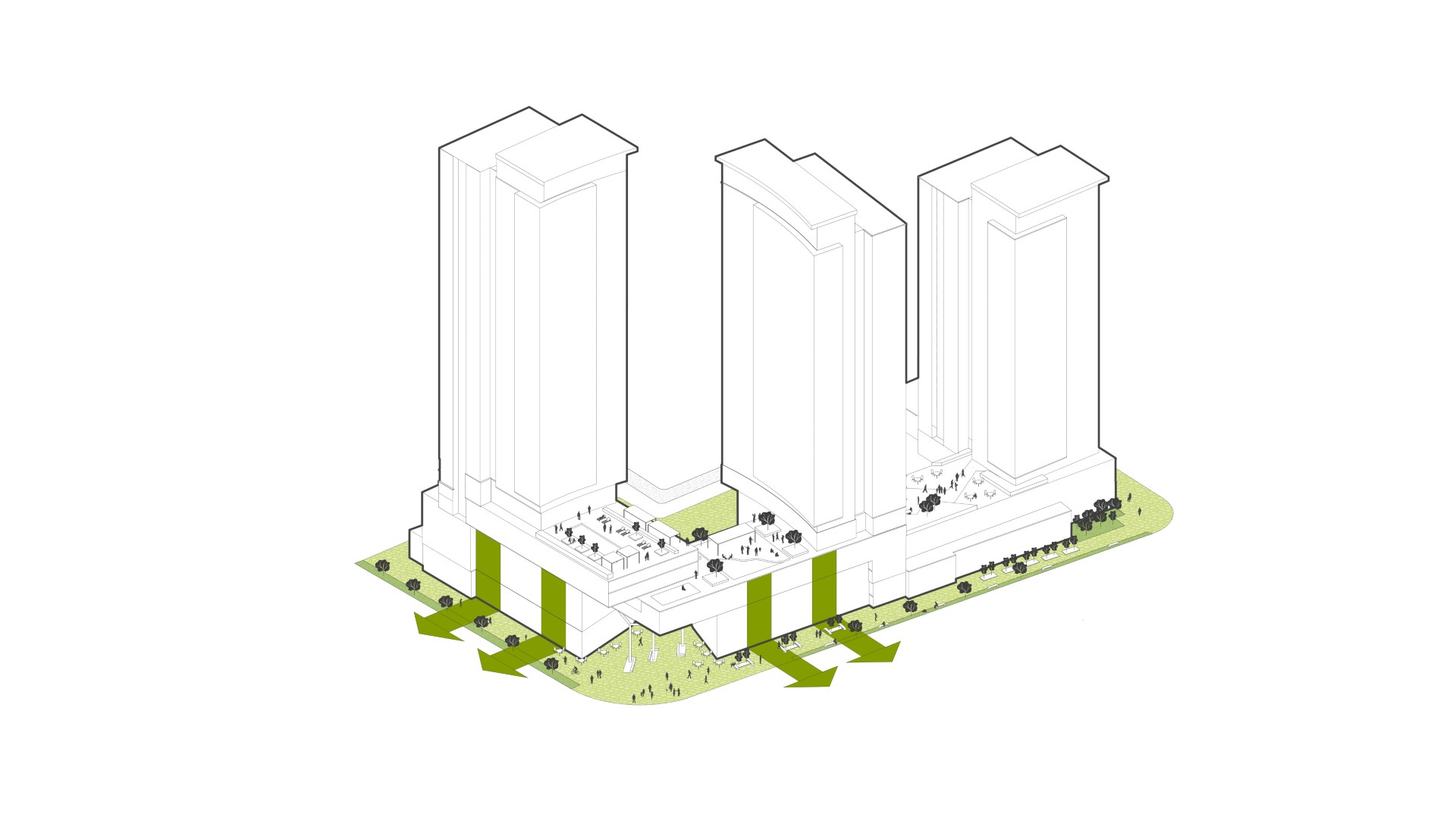 Active Public Realm + Targeted Retail
