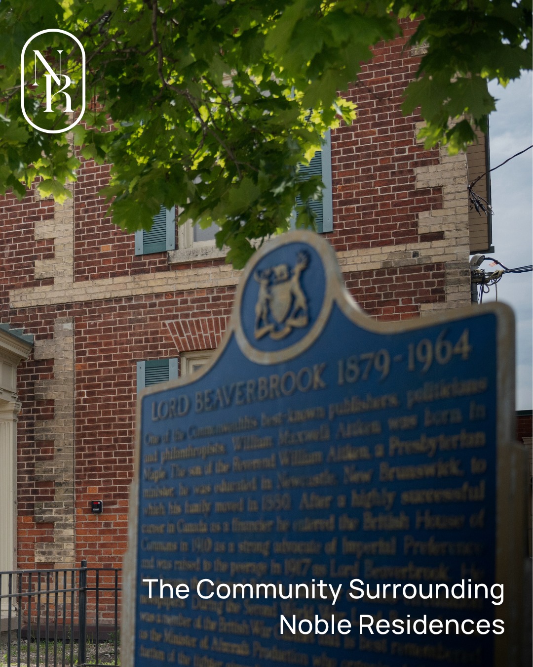 Steeped in history, rooted in charm 🌳

Noble Residences sits in a neighbourhood dating back to the early 1800s, steps from Maple Station—built in 1903—and the historic Beaverbrook House, birthplace of William Maxwell Aitken.

From heritage landmarks to the maple trees that gave the town its name, this community blends timeless character with modern living.

Ready to call Maple home?
📩 Contact: nobleresidences@trinitypoint.com 

#HistoricMaple #MapleLiving #BoutiqueCondos