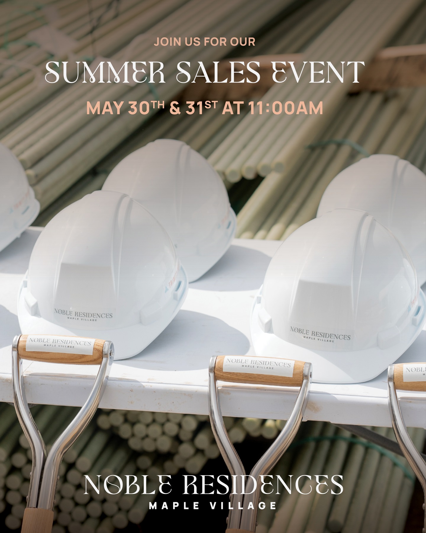 Join us for the Noble Residences Summer Sales Event on Saturday, May 30th and Sunday, May 31st at 11:00AM!

📍8400 Jane St. #8

Discover boutique condo living with spacious 1 & 2-bedroom suite designs available.

For a limited time, save up to 13% off the purchase price with the HST rebate program. Plus, receive up to $30,000 in buyer incentives!*

*Terms and conditions apply to buyer incentives and HST rebate. See sales representative or more details.