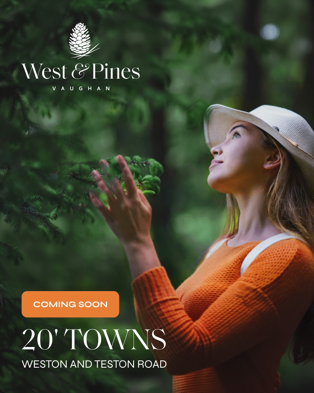 Coming soon to the heart of Vaughan!

West & Pines, a new collection of beautifully designed 20' townhomes at Weston and Teston Road. 

Register now for exclusive updates at trinitypoint.com.