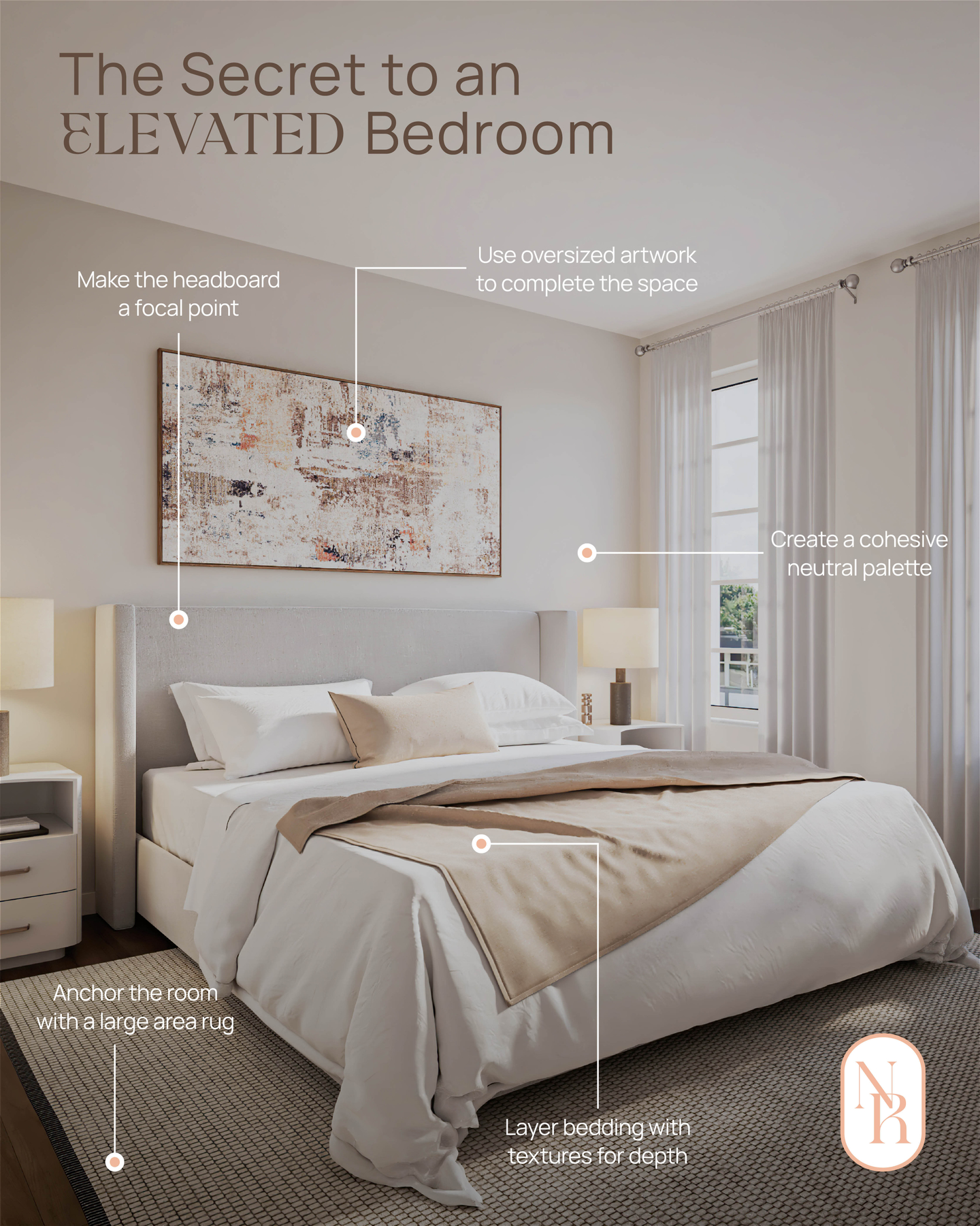 A beautifully designed bedroom starts with intentional details 🤍

Create a space that feels timeless and inviting through thoughtful design choices. From a cohesive neutral palette and layered bedding to a statement headboard, oversized artwork, and a beautifully placed area rug that brings the entire room together.

Inspired by the refined interiors at Noble Residences, where every detail is thoughtfully designed for elevated everyday living.

Now under construction at Keele Street and Major Mackenzie Drive.

Contact nobleresidences@trinitypoint.com to secure your suite today.