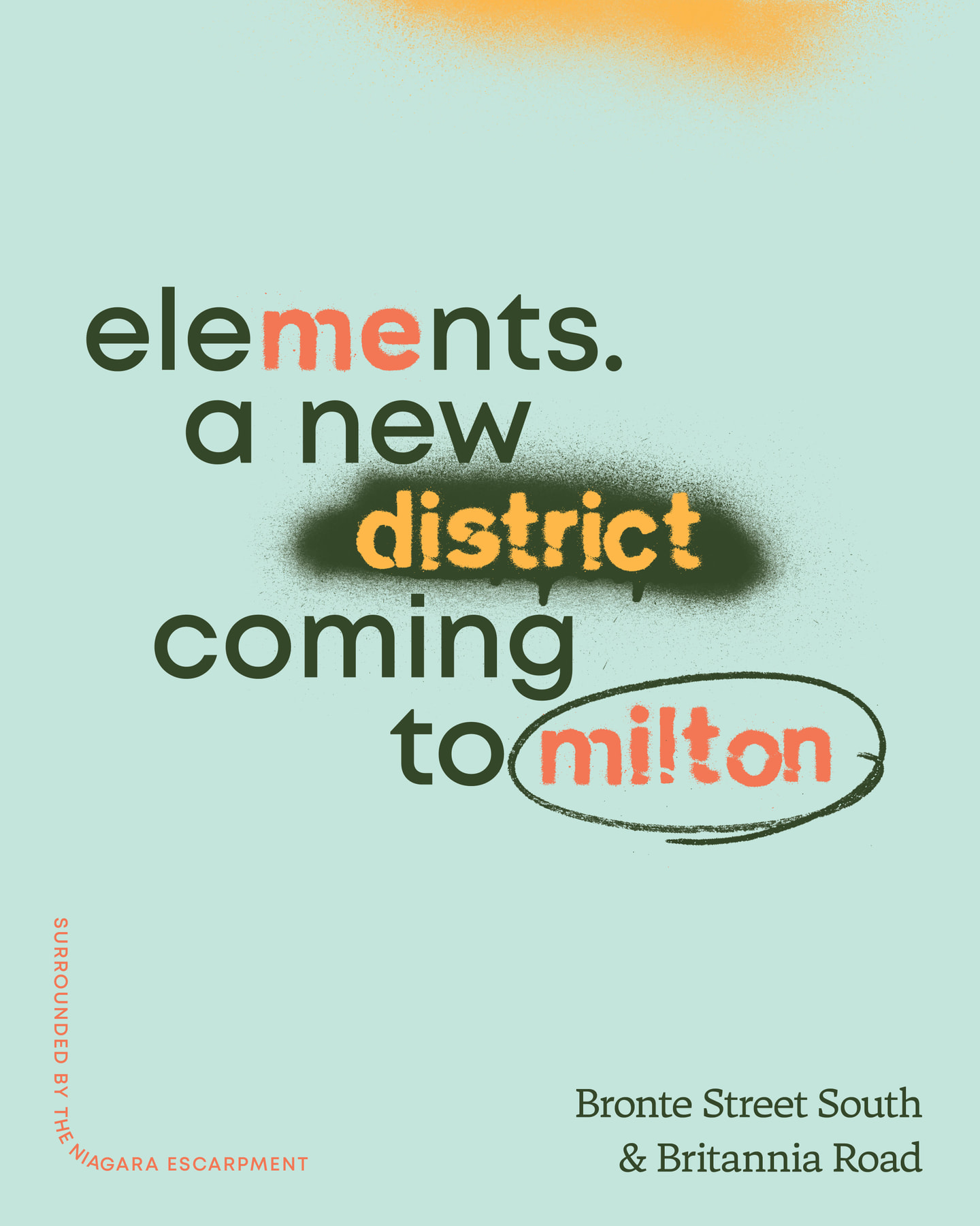 Word on the street? Something new is coming to Milton 👀

Elements, a new community of towns and singles surrounded by the natural beauty of the Niagara Escarpment.

Something special is taking shape.

Register now at trinitypoint.com.